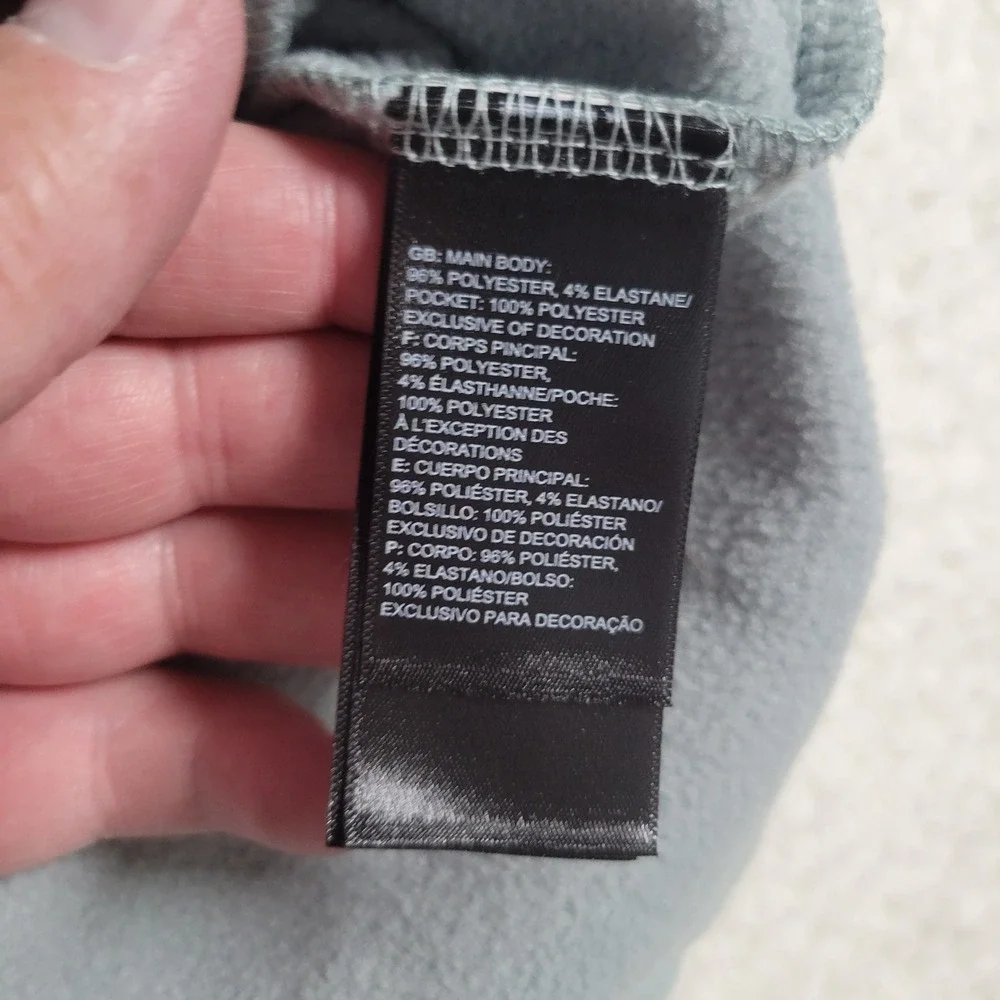 The North Face Full Zip Fleece Jacket Womens Size Large Sage Green Heathered L